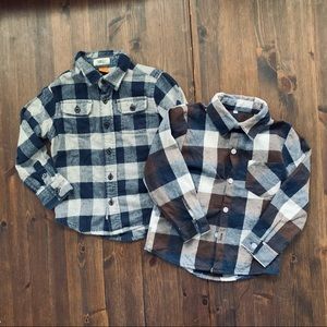 👦🏻 Boys’ 2 Plaid Shirts